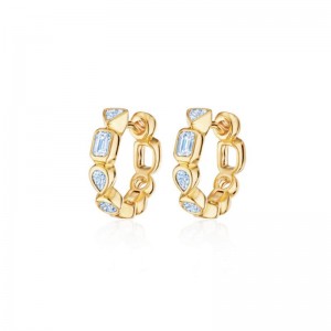 Kwiat 18k Yellow Gold "Portofino" Diamond Huggie Earrings