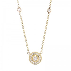 Penny Preville 18k Yellow Gold Pave Pendant