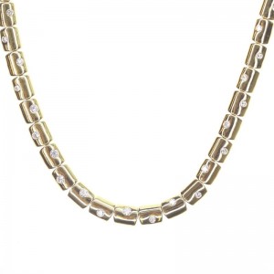 Kwiat 18k Yellow Gold "Cobblestone" Diamond Necklace (31) Round Diamonds 1.03 ctw (IJ - VS2-SI1)