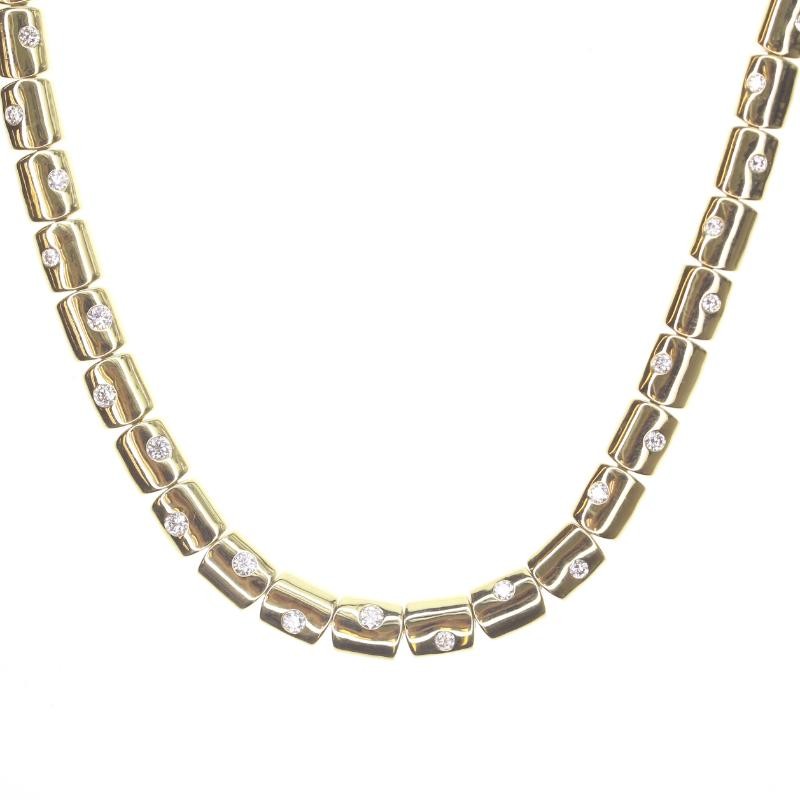 https://www.simonsjewelers.com/upload/product/Kwiat 18k Yellow Gold "Cobblestone" Diamond Necklace (31) Round Diamonds 1.03 ctw (IJ - VS2-SI1)