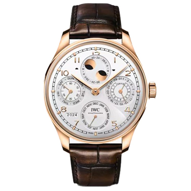 Portugieser Perpetual Calendar 44, gold, white dial