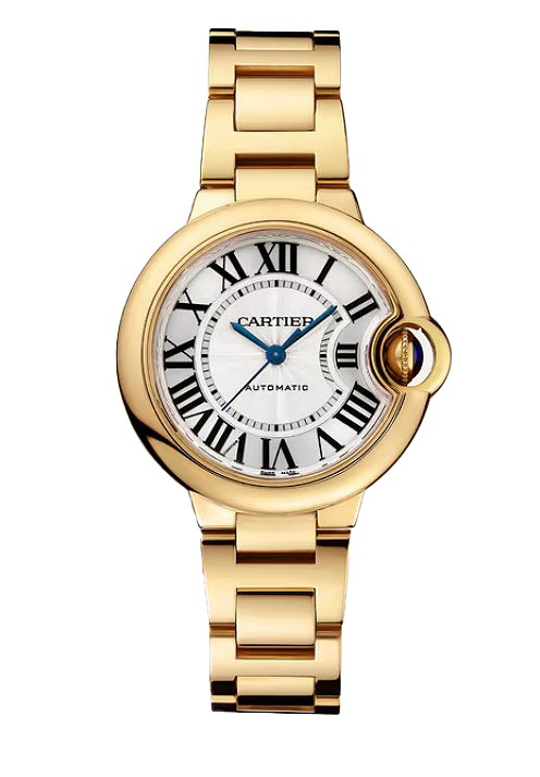 Ballon Bleu de Cartier Watch, 33mm, Automatic Movement, Yellow Gold