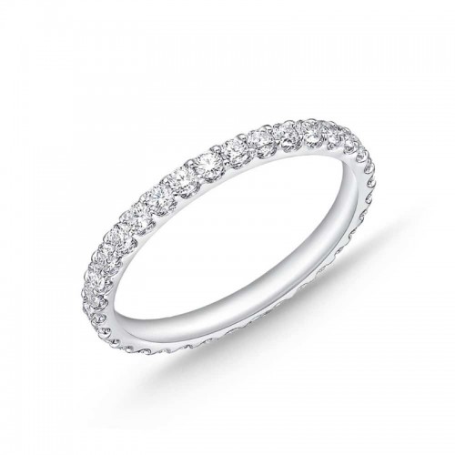 Platinum Odessa Diamond Eternity Wedding Band