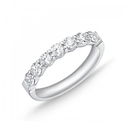 1.05ctw White Gold Petite Prong Diamond Wedding Band