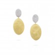 Marco Bicego Siviglia Collection Yellow Gold Engraved Drop Earrings