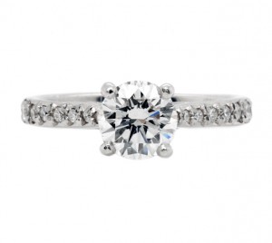 Platinum 1.04 Carat Diamond Engagement Ring