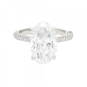 4.91 Carat Platinum Solitaire Engagement Ring