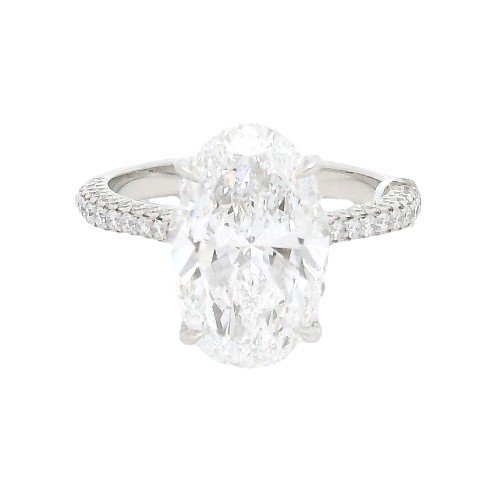 4.91 Carat Platinum Solitaire Engagement Ring