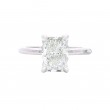 Platinum 2.01 Carat Diamond Solitaire Engagement Ring