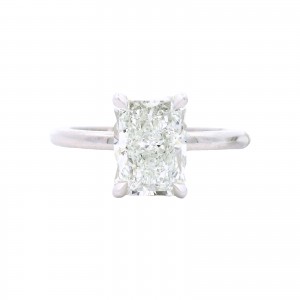 Platinum 2.01 Carat Diamond Solitaire Engagement Ring