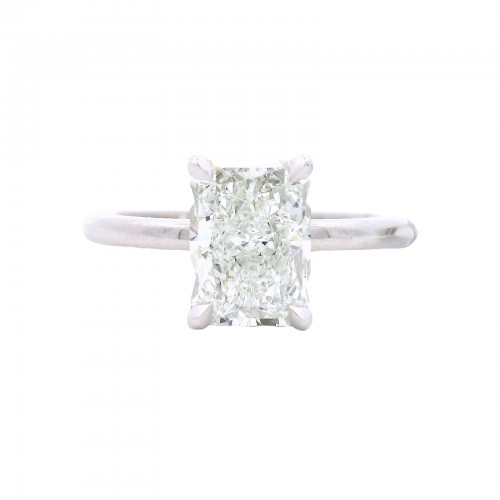 Platinum 2.01 Carat Diamond Solitaire Engagement Ring