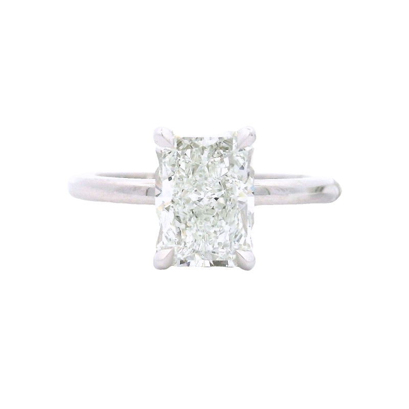 Platinum 2.01 Carat Diamond Solitaire Engagement Ring