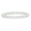 Platinum "New Aire Silk" Prong Set Diamond Band