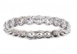 Platinum "Flush Fit" Prong Set Diamond Eternity Band