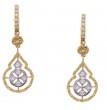 18k Yellow Gold & Diamond Drop Earrings