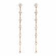 18k Yellow Gold Cadence Diamond Drop Earrings