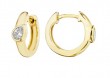 Penny Preville 18k Yellow Gold Bezel Set Huggie