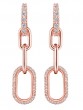 Penny Preville 18k Rose Gold Diamond Link Earrings