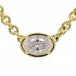 Rahaminov 18k Yellow Gold & 3.01 Carat Oval Diamond Pendant