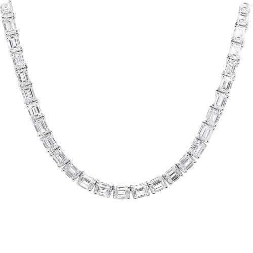 Rahaminov 31.53 Carat & 18k White Gold  Diamond Necklace