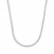 8.45 Carat 18k White Gold Diamond Tennis Necklace