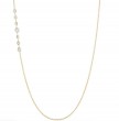 Jade Trau 18k Yellow Gold Penelope Single Station Necklace with 0.50 Carats of Diamonds