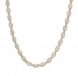 Rahaminov 18k Yellow Gold Moval Diamond Necklace