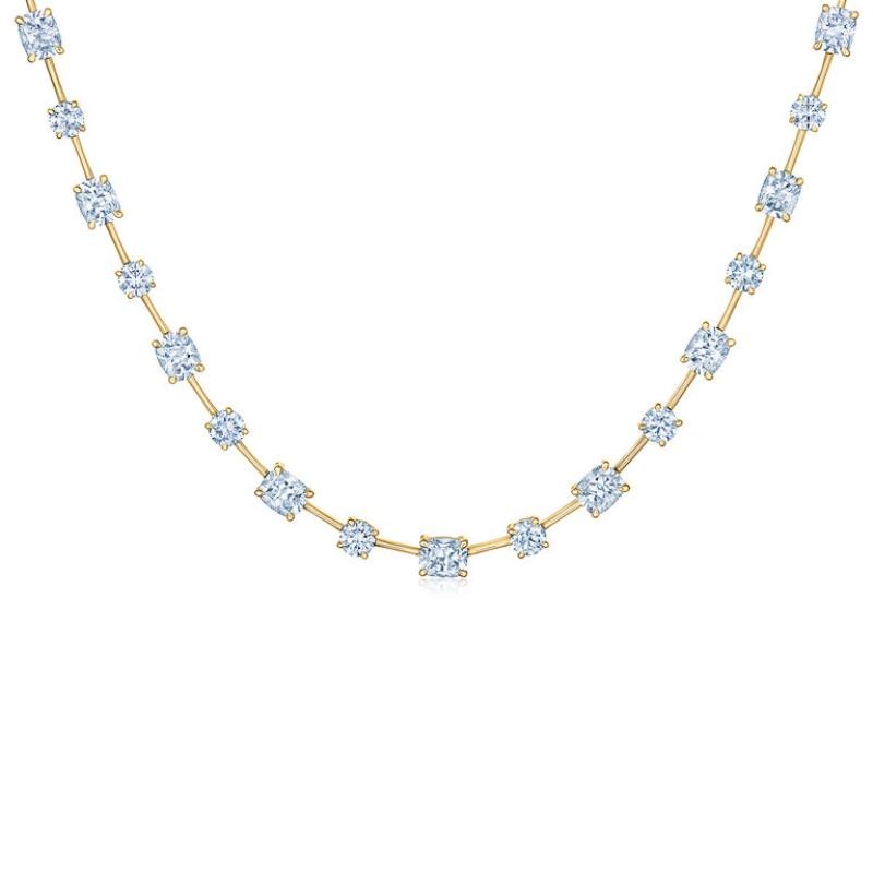 Kwiat 18k Yellow Gold "Starry Night" Diamond Bar Necklace