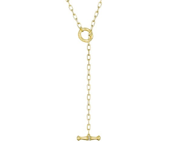 Penny Preville 18k Yellow Gold Toggle Necklace