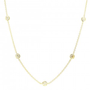 18k Yellow Gold Diamonds by the Yard Necklace