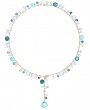 Marco Bicego Paradise Collection 18k Yellow Gold Lariat Necklace with Mixed Topaz & Diamond Clasp