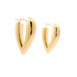 18k Yellow Gold V-Shaped Hoops