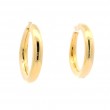 18k Yellow Gold Round Hoop Earrings