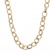 18k Yellow Gold Oval Link Necklace