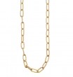 18k Yellow Gold Oval Link Necklace