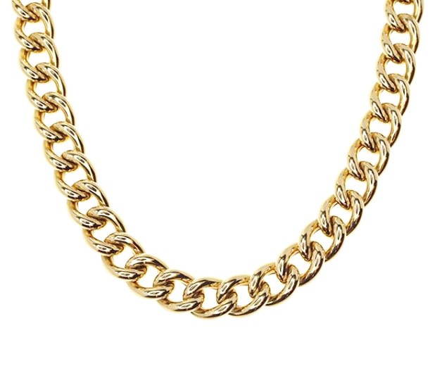 18k Yellow Gold Cuban Link Necklace