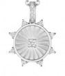 Penny Preville 18k White Gold Eight Point Wheel Medallion