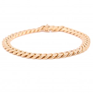 18K Yellow Gold Cuban Link Bracelet