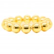 18k Yellow Gold Flexible Large Ball Bracelet