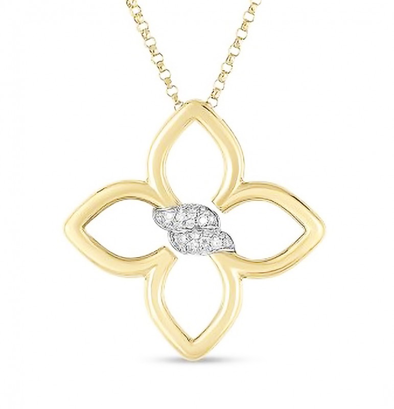 Roberto Coin 18k Yellow Gold Diamond Cialoma Pendant