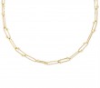 Roberto Coin 18k Yellow Gold Paperclip Chain Necklace  with Alternating Spheres