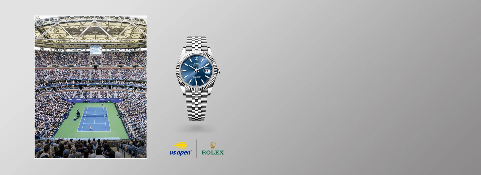 Rolex watch next to the tennis tournament, the U.S. Open